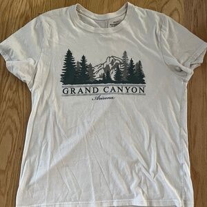 Abercrombie & Fitch White Graphic Tee